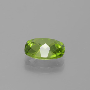 2,49 ctw natürlicher grüner Peridot, Kissenschliff, VS-SI