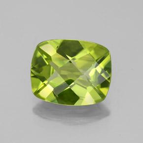 2,73 ctw natürlicher grüner Peridot, Kissenschliff, VS-SI