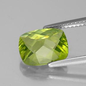 2,73 ctw natürlicher grüner Peridot, Kissenschliff, VS-SI
