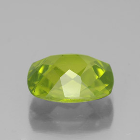 2,72 ctw natürlicher grüner Peridot, Kissenschliff, VS