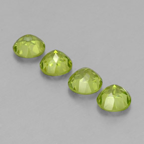  ct natürliche grüner Peridot-Edelsteine, Rundschliff, VS-SI