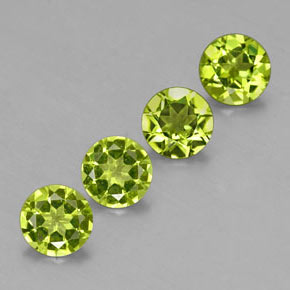  ct natürliche grüner Peridot-Edelsteine, Rundschliff, VS-SI
