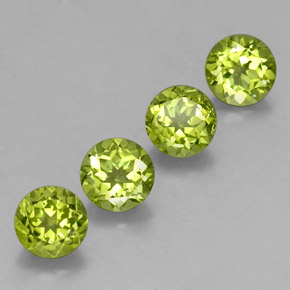  ct natürliche grüner Peridot-Edelsteine, Rundschliff, VS-SI