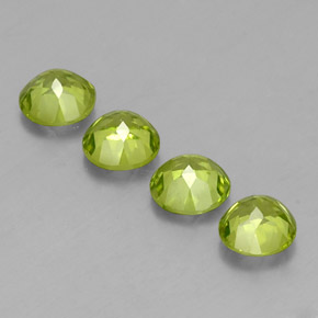  ct natürliche grüner Peridot-Edelsteine, Rundschliff, VS-SI