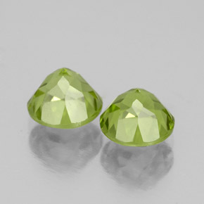  ct natürliche grüner Peridot-Edelsteine, Rundschliff, VS-SI