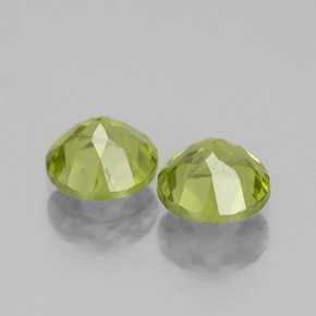  ct natürliche grüner Peridot-Edelsteine, Rundschliff, VS