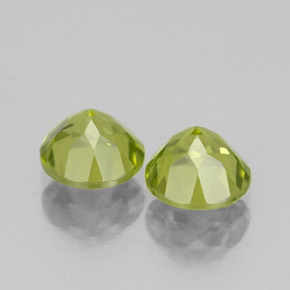  ct natürliche grüner Peridot-Edelsteine, Rundschliff, VS-SI