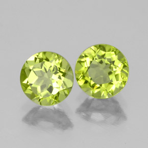  ct natürliche grüner Peridot-Edelsteine, Rundschliff, VS-SI