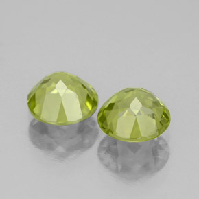  ct natürliche grüner Peridot-Edelsteine, Rundschliff, VS-SI