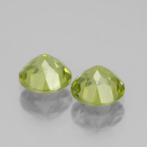  ct natürliche grüner Peridot-Edelsteine, Rundschliff, VS