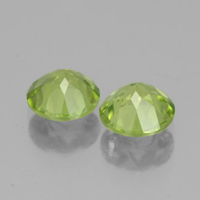  ct natürliche grüner Peridot-Edelsteine, Rundschliff, VS-SI