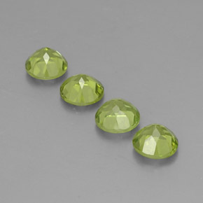  ct natürliche grüner Peridot-Edelsteine, Rundschliff, VVS-VS