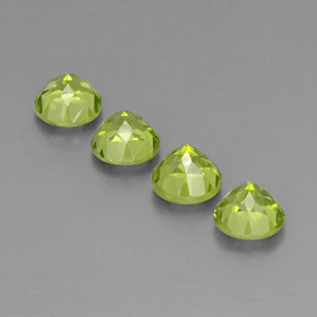  ct natürliche grüner Peridot-Edelsteine, Rundschliff, VS