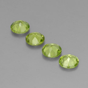  ct natürliche grüner Peridot-Edelsteine, Rundschliff, VS