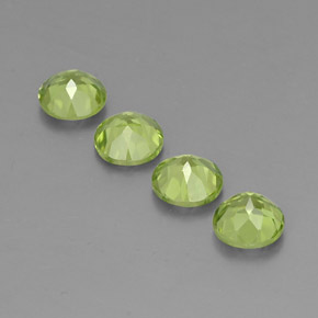  ct natürliche grüner Peridot-Edelsteine, Rundschliff, VS