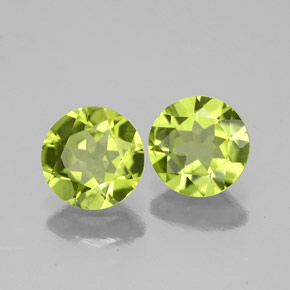  ct natürliche grüner Peridot-Edelsteine, Rundschliff, VS-SI
