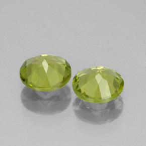  ct natürliche grüner Peridot-Edelsteine, Rundschliff, VS-SI