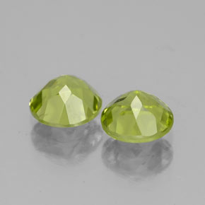  ct natürliche grüner Peridot-Edelsteine, Rundschliff, VS-SI