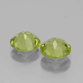 ct natürliche grüner Peridot-Edelsteine, Rundschliff, VS