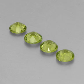  ct natürliche grüner Peridot-Edelsteine, Rundschliff, VS