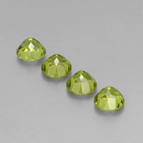  ct natürliche grüner Peridot-Edelsteine, Rundschliff, VS