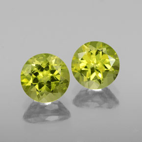  ct natürliche grüner Peridot-Edelsteine, Rundschliff, VS-SI