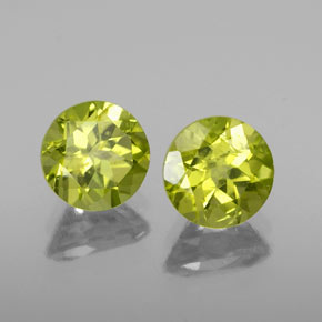  ct natürliche grüner Peridot-Edelsteine, Rundschliff, VS-SI