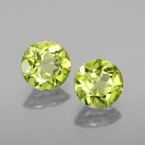  ct natürliche grüner Peridot-Edelsteine, Rundschliff, VS-SI
