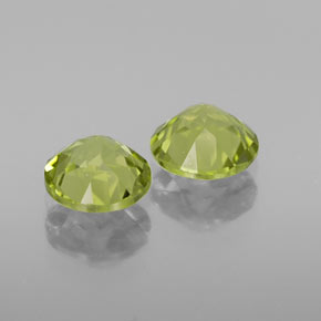  ct natürliche grüner Peridot-Edelsteine, Rundschliff, VS-SI