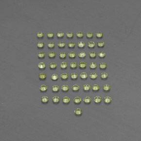  ct natürliche grüner Peridot-Edelsteine, Rundschliff, VVS-VS