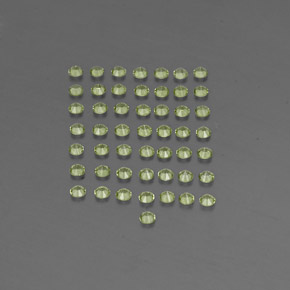  ct natürliche grüner Peridot-Edelsteine, Rundschliff, VVS-VS