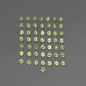  ct natürliche grüner Peridot-Edelsteine, Rundschliff, VVS-VS