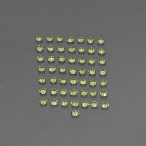  ct natürliche grüner Peridot-Edelsteine, Rundschliff, VVS-VS