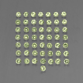  ct natürliche grüner Peridot-Edelsteine, Rundschliff, VVS-VS