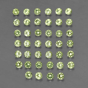  ct natürliche grüner Peridot-Edelsteine, Rundschliff, VVS-VS