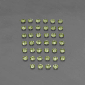  ct natürliche grüner Peridot-Edelsteine, Rundschliff, VVS-VS