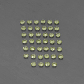  ct natürliche grüner Peridot-Edelsteine, Rundschliff, VVS-VS