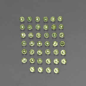  ct natürliche grüner Peridot-Edelsteine, Rundschliff, VVS-VS