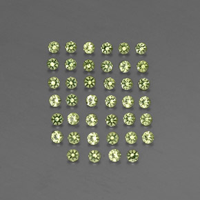  ct natürliche grüner Peridot-Edelsteine, Rundschliff, VVS-VS