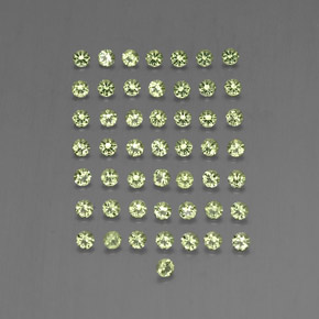 ct natürliche grüner Peridot-Edelsteine, Rundschliff, VVS-VS