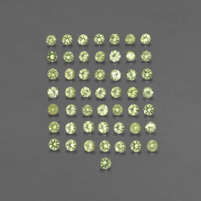  ct natürliche grüner Peridot-Edelsteine, Rundschliff, VVS-VS