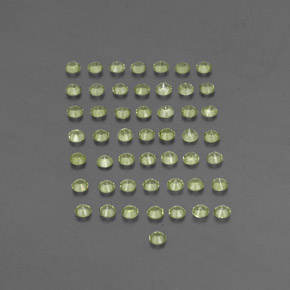  ct natürliche grüner Peridot-Edelsteine, Rundschliff, VVS-VS