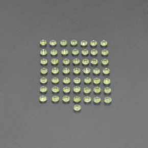  ct natürliche grüner Peridot-Edelsteine, Rundschliff, VVS-VS
