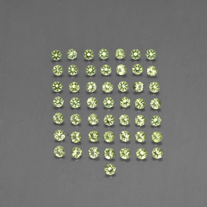  ct natürliche grüner Peridot-Edelsteine, Rundschliff, VVS-VS