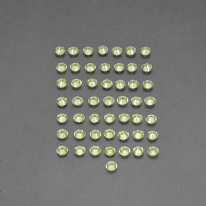  ct natürliche grüner Peridot-Edelsteine, Rundschliff, VVS-VS