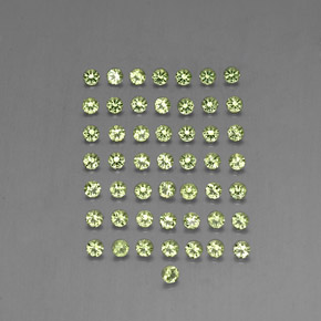  ct natürliche grüner Peridot-Edelsteine, Rundschliff, VVS-VS