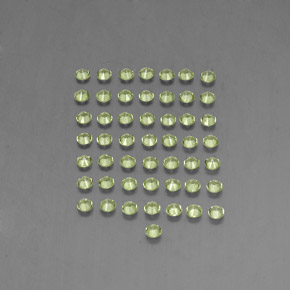  ct natürliche grüner Peridot-Edelsteine, Rundschliff, VVS-VS