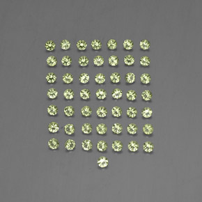  ct natürliche grüner Peridot-Edelsteine, Rundschliff, VVS-VS