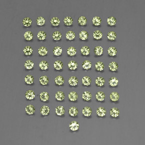  ct natürliche grüner Peridot-Edelsteine, Rundschliff, VVS-VS