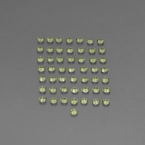  ct natürliche grüner Peridot-Edelsteine, Rundschliff, VVS-VS
